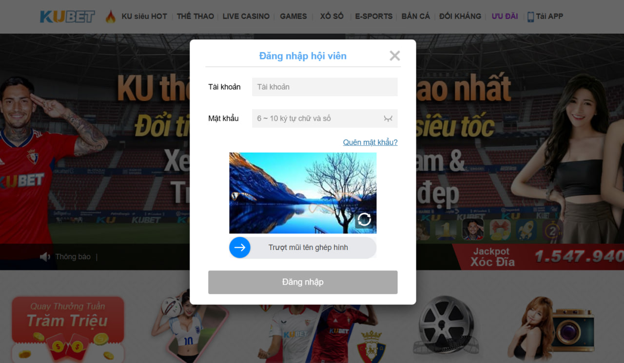 Kubet Codearch - Link Chính Thức KUBET.COM T10/2026 +88K 39 Hãy sử dụng tài khoản vừa đăng ký thành công tiến hành truy cập vào KUBET39.Com để Login vào sảnh KU