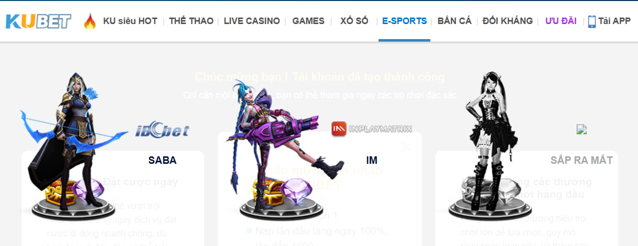 Kubet Codearch - Link Chính Thức KUBET.COM T10/2026 +88K 36 Bạn có thể đến với sảnh E-Sports của KUBET