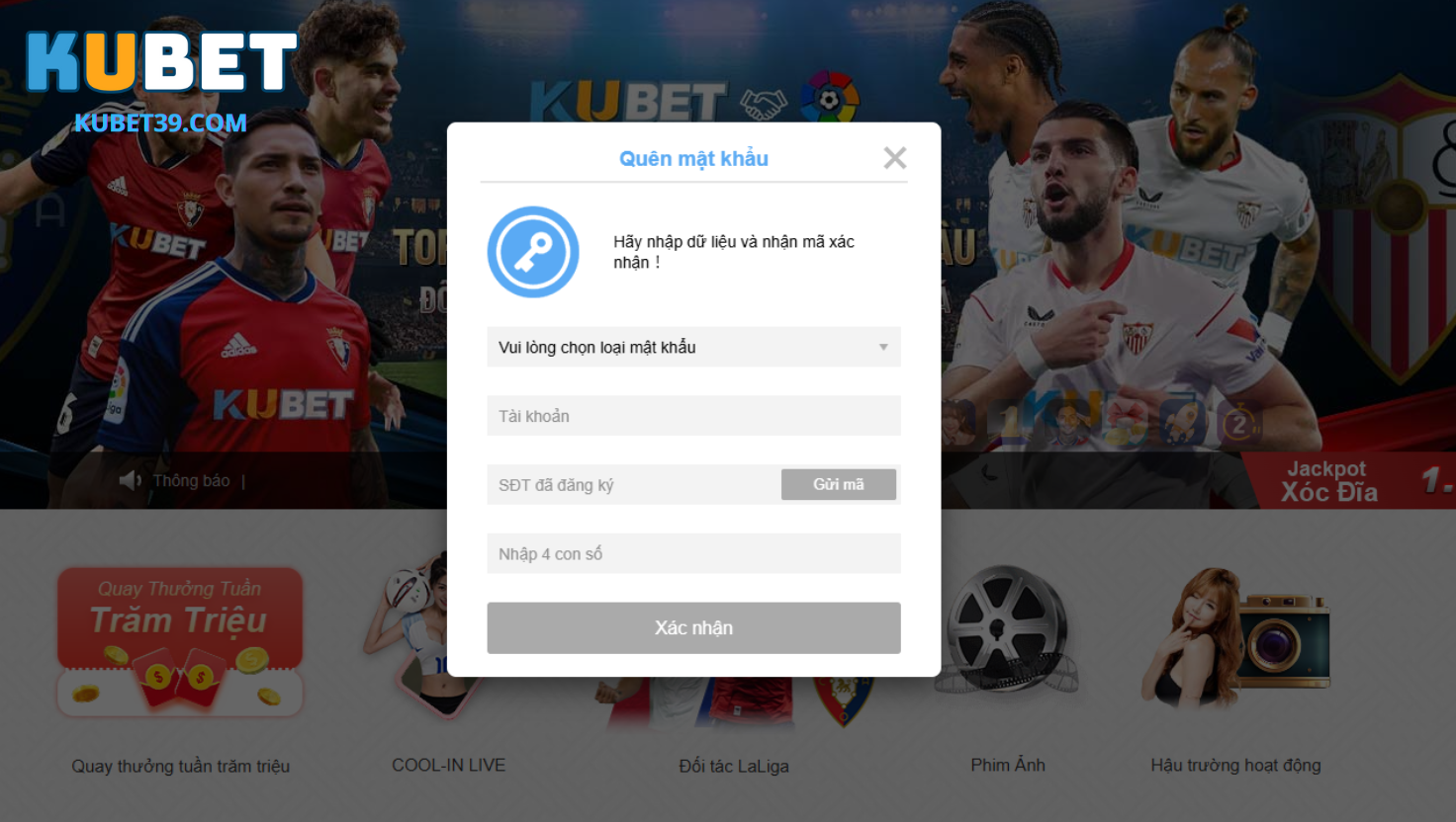 Quên Mật Khẩu Kubet – Cách Khôi Phục Nhanh Chóng Và An Toàn 1 Cách khôi phục quên mật khẩu Kubet dễ dàng